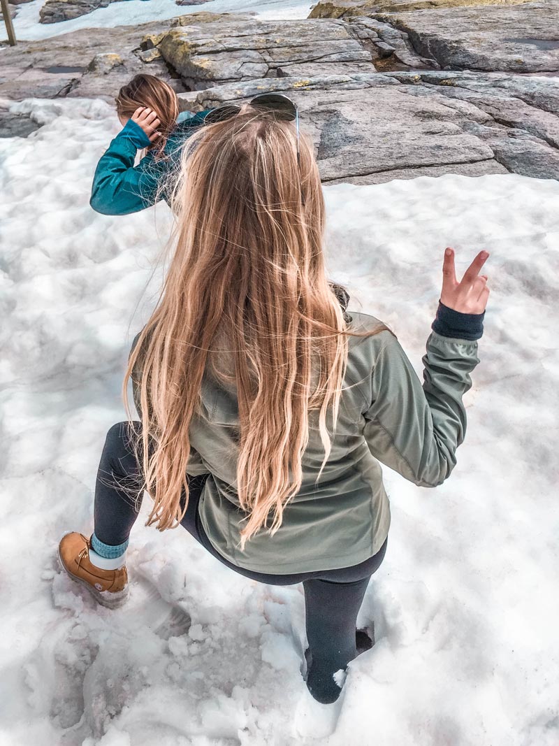 in the snow